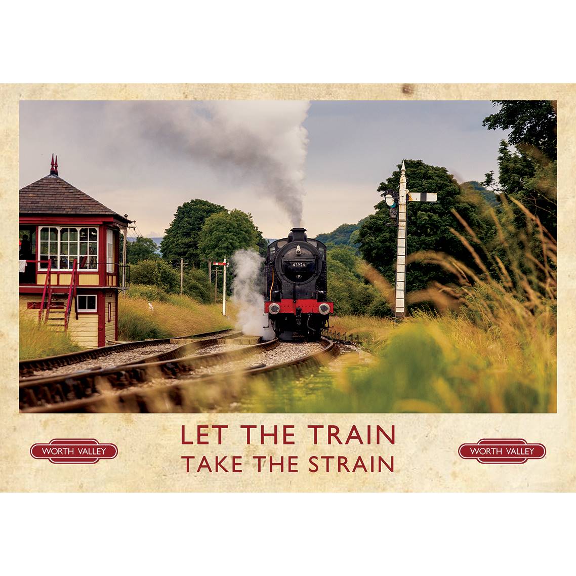 Let the Train Take The Strain A4 Print